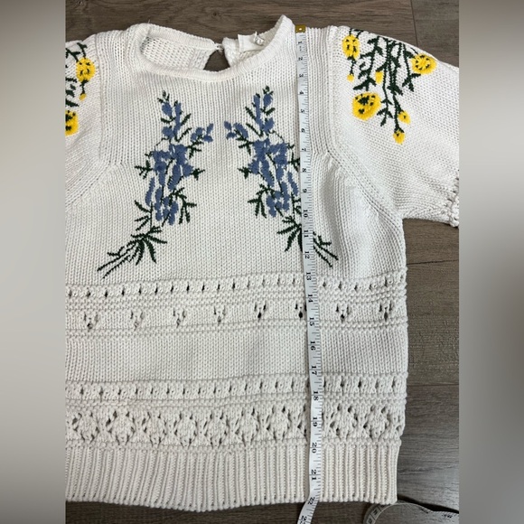 Ba&sh Boxy Floral Embroidered Sweater - Picture 14 of 14